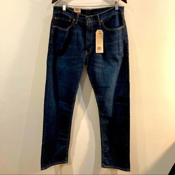 LEVI’S 505  Sz 34 x 32 Jeans Mid-Wash Jeans - Picture 1 of 7